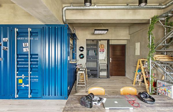 私人公寓辦公室裝修設計的工業(yè)風